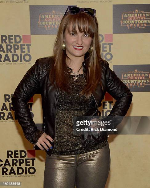 Recording Artist Rachele Lynae attends Red Carpet Radio Presented By Westwood One For The American County Countdown Awards at the Music City Center...