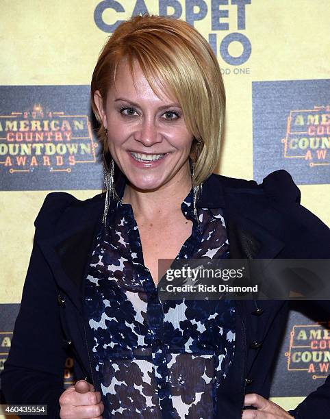 Recording Artist Gwen Sebastian attends Red Carpet Radio Presented By Westwood One For The American County Countdown Awards at the Music City Center...