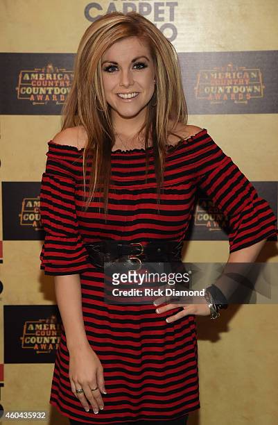 Singer/Songwriter Lindsay Ell attends Red Carpet Radio Presented By Westwood One For The American County Countdown Awards at the Music City Center on...