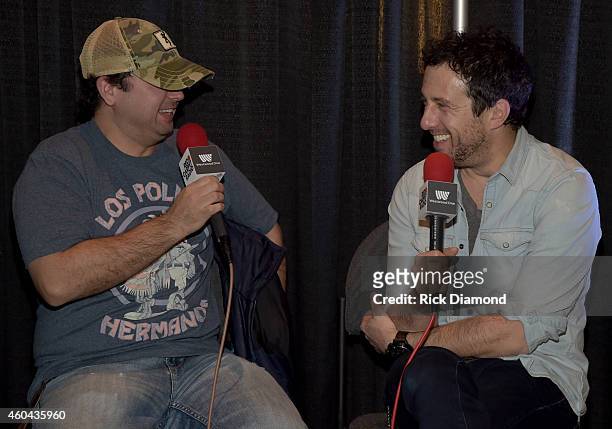 Singer/Songwriter Will Hoge visits radio during Red Carpet Radio Presented By Westwood One For The American County Countdown Awards at the Music City...
