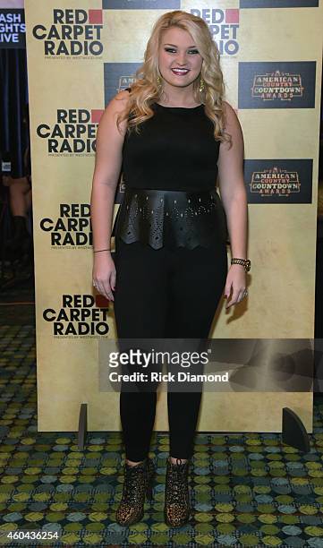Recording Artist Samantha Landrum attends Red Carpet Radio Presented By Westwood One For The American County Countdown Awards at the Music City...