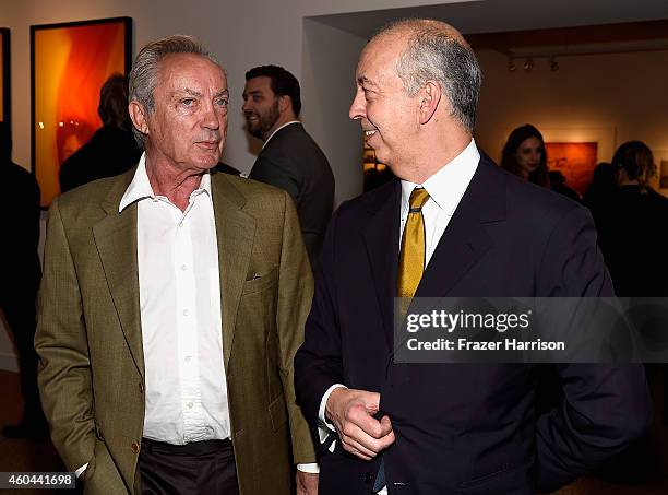 Udo Kier and publisher Benedikt Taschen attend TASCHEN And David Bailey Celebrate "It's Just A Shot Away: The Rolling Stones In Photographs" at the...