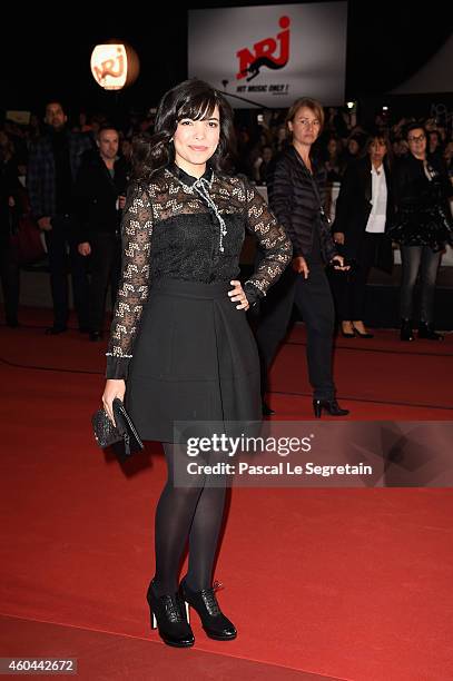 Indila attends the NRJ Music Awards at Palais des Festivals on December 13, 2014 in Cannes, France.