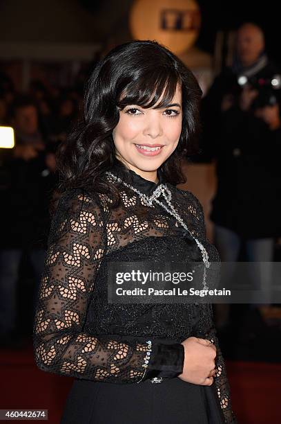 Indila attends the NRJ Music Awards at Palais des Festivals on December 13, 2014 in Cannes, France.