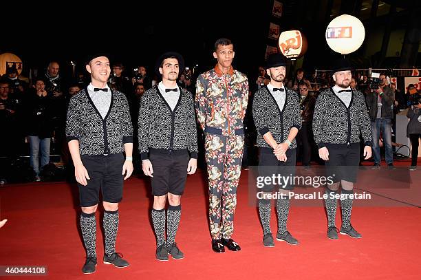 Stromae attends the NRJ Music Awards at Palais des Festivals on December 13, 2014 in Cannes, France.