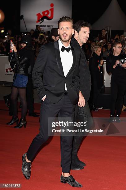 Matt Pokora and Patrick Bruel attend the NRJ Music Awards at Palais des Festivals on December 13, 2014 in Cannes, France.