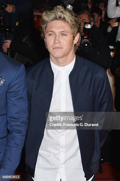 Niall Horan of 'One Direction' arriveS at the 16th NRJ Music Awards at Palais des Festivals on December 13, 2014 in Cannes, France.