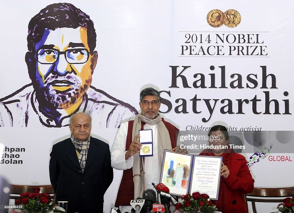 Nobel Peace Prize Winner Kailash Satyarthi Pays Tribute To Mahatama Gandhi