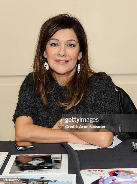 Actress Marina Sirtis appears during the Creation Entertainment's Official Star Trek Convention at Hyatt Regency San Francisco Airport on December...