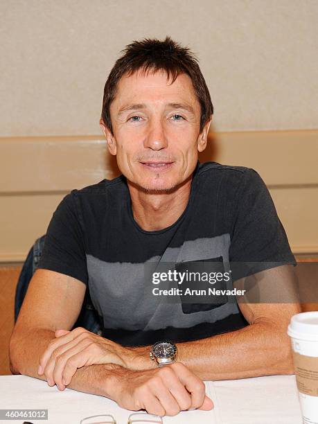 Actor Dominic Keating appears during the Creation Entertainment's Official Star Trek Convention at Hyatt Regency San Francisco Airport on December...