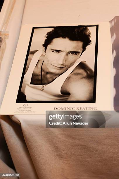 Actor Dominic Keating photos on display during the Creation Entertainment's Official Star Trek Convention at Hyatt Regency San Francisco Airport on...