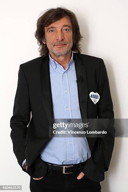 Claudio Cecchetto attends the 'Quelli Che Il Calcio' Tv Show - on December 14, 2014 in Milan, Italy.