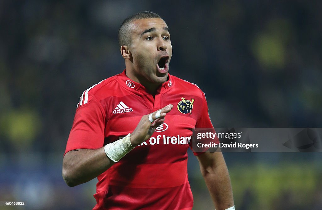 ASM Clermont Auvergne v Munster Rugby - European Rugby Champions Cup