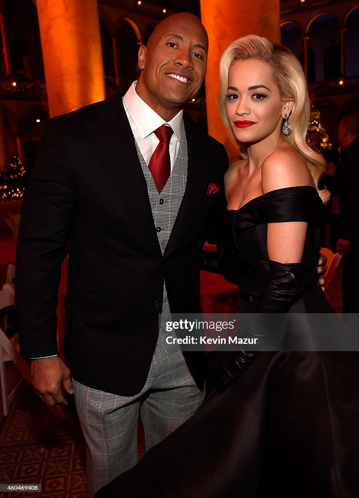 Dwayne "The Rock" Johnson and Rita Ora attend TNT Christmas in... News