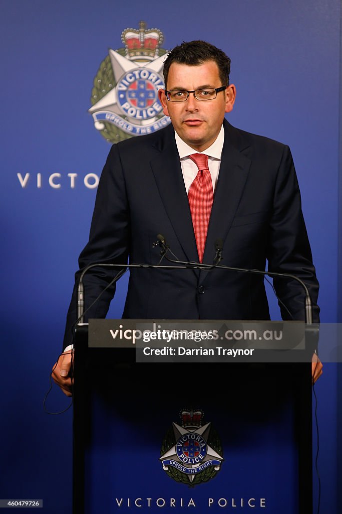 Victoria Police Address Media In Regards To Sydney Hostage Incident