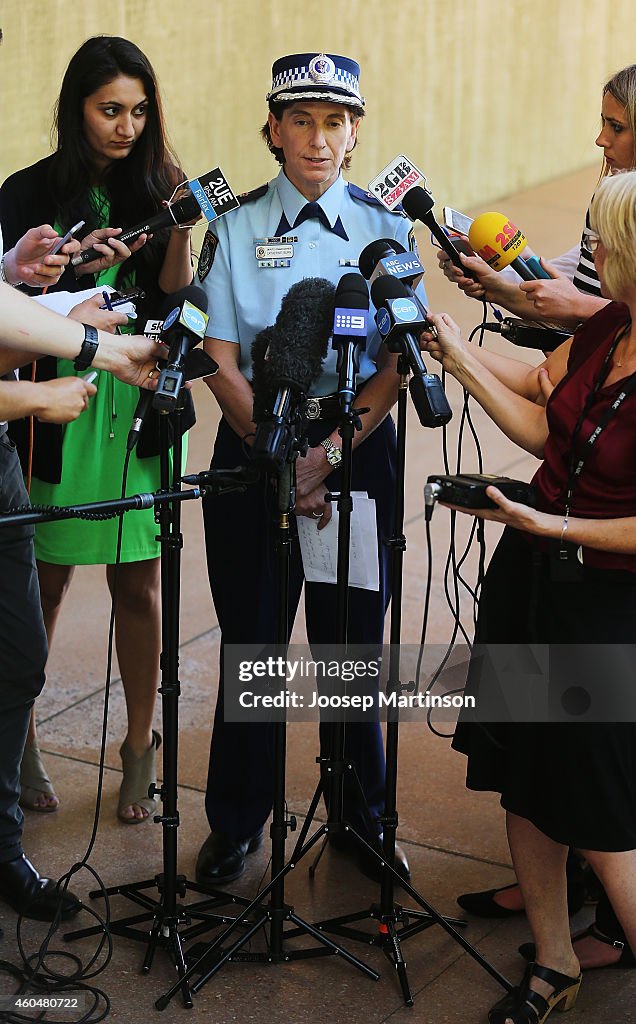 NSW Police Hold A Press Conference In Relation To Sydney Hostage Incident