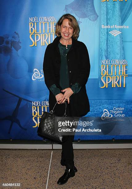 Actress Monica Horan attends the "Blithe Spirit" opening night performance at The Ahmanson Theatre on December 14, 2014 in Los Angeles, California.