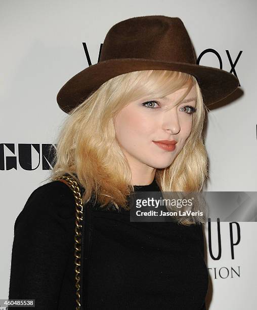 Francesca Eastwood attends the Wayke Up fundraiser at Sofitel Hotel on December 14, 2014 in West Hollywood, California.