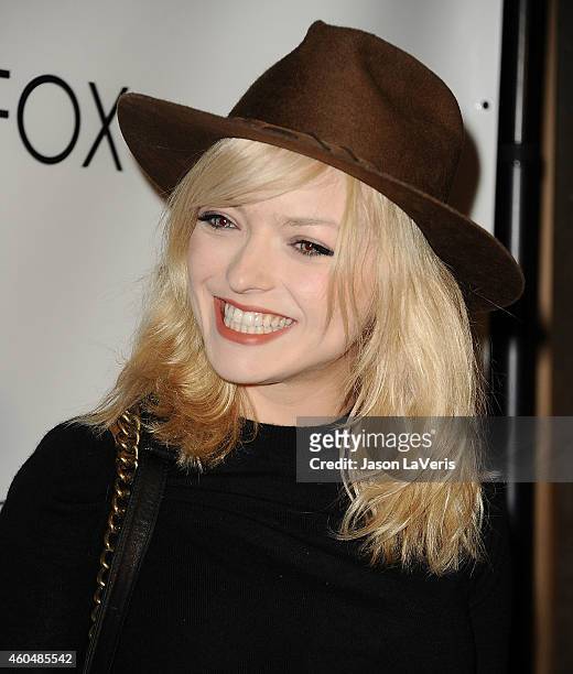 Francesca Eastwood attends the Wayke Up fundraiser at Sofitel Hotel on December 14, 2014 in West Hollywood, California.