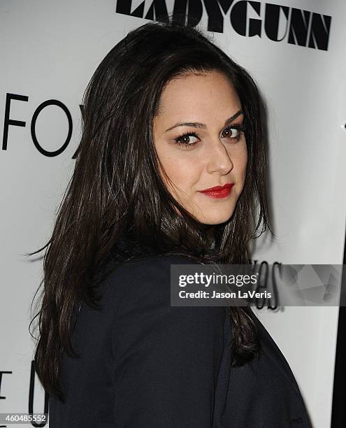 Actress Kelen Coleman attends the Wayke Up fundraiser at Sofitel Hotel on December 14, 2014 in West Hollywood, California.