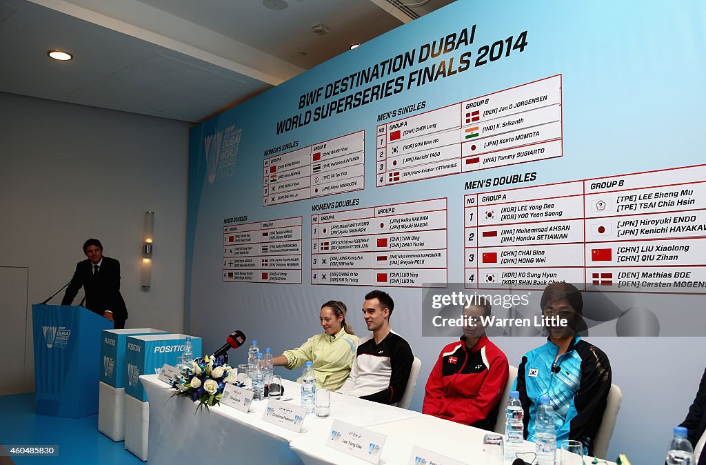 BWF Destination Dubai World Superseries Finals - Draw Ceremony and Press Conference