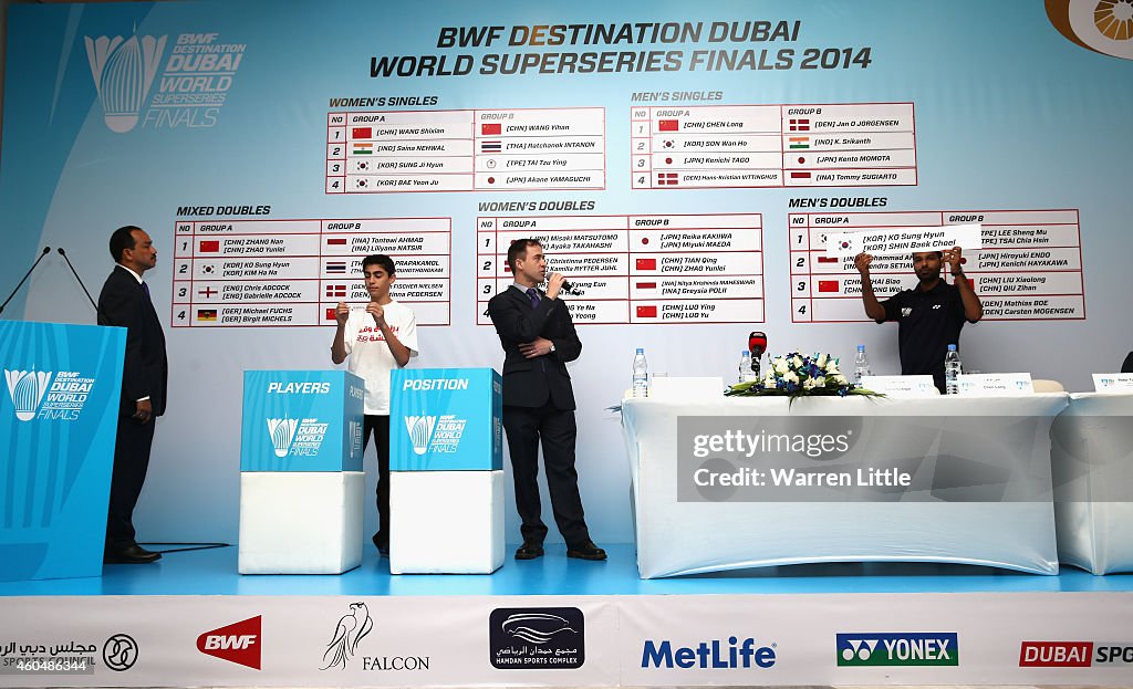 BWF Destination Dubai World Superseries Finals - Draw Ceremony and Press Conference