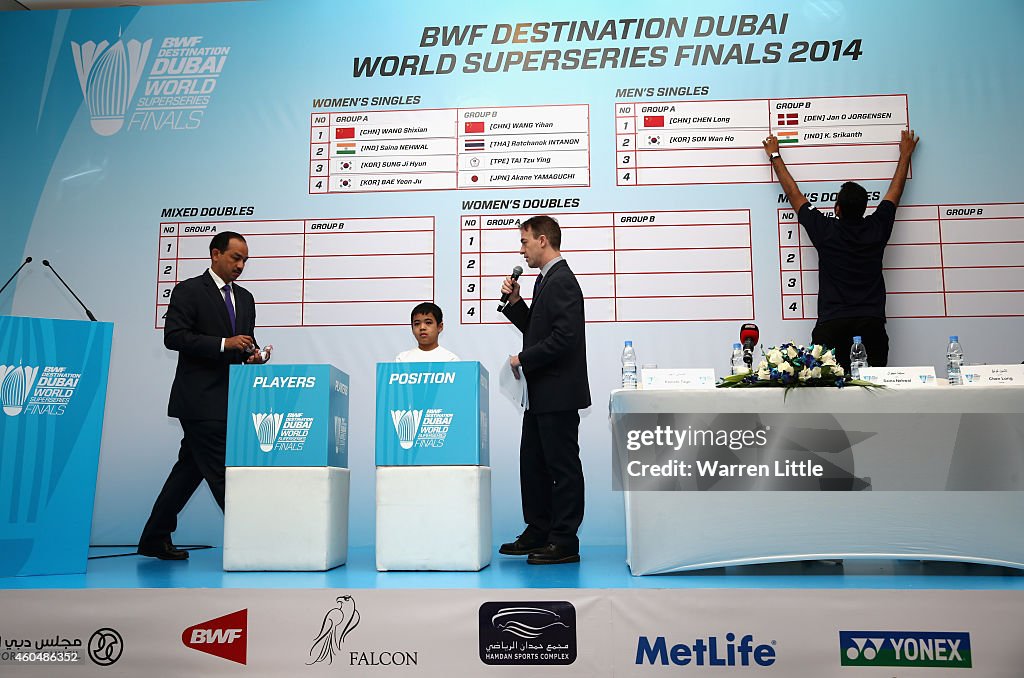 BWF Destination Dubai World Superseries Finals - Draw Ceremony and Press Conference