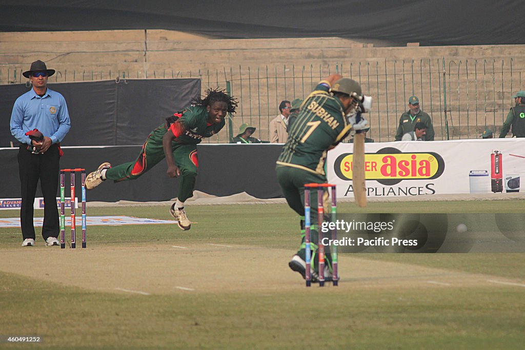 A Cricket match between Pakistan "A" versus Kenya  during...