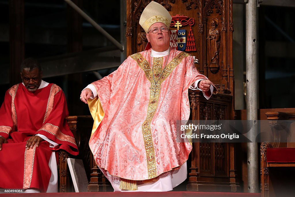 Cardinal Timothy Dolan Celebrates Sunday Mass