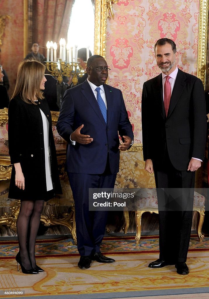 Spanish Royals Receives Senegal President