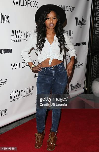 Jivanta Roberts attends the Wayke Up Fundraiser Hosted By Nikki Reed on December 14, 2014 in Beverly Hills, California. Photo by JB Lacroix/WireImage)