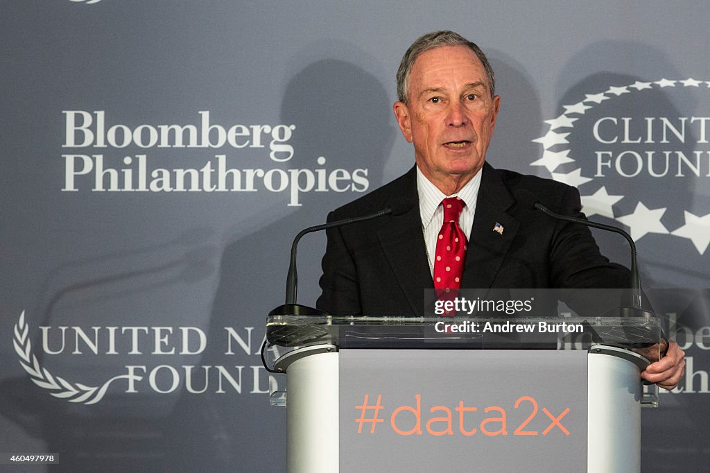 Hillary Clinton And Michael Bloomberg Announce Partnerships To Close Gender Data Gaps