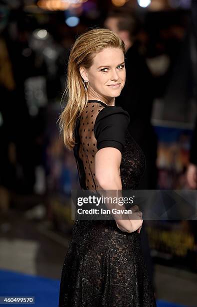 Alice Eve attends the UK Premiere of "Night At The Museum: Secret Of The Tomb" at Empire Leicester Square on December 15, 2014 in London, England.