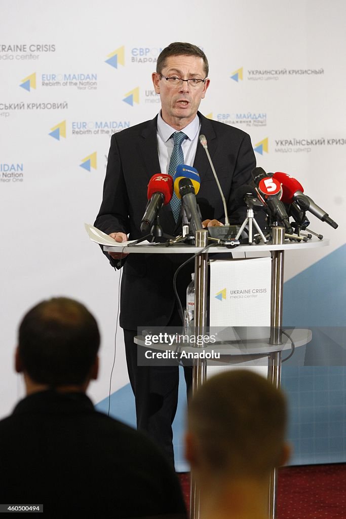 UN human rights assistant chief Simonovic's press conference in Kiev