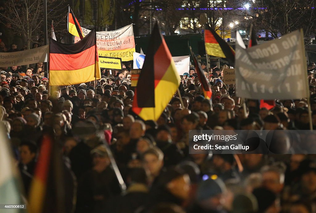 Pegida Demonstrations Continue In Dresden