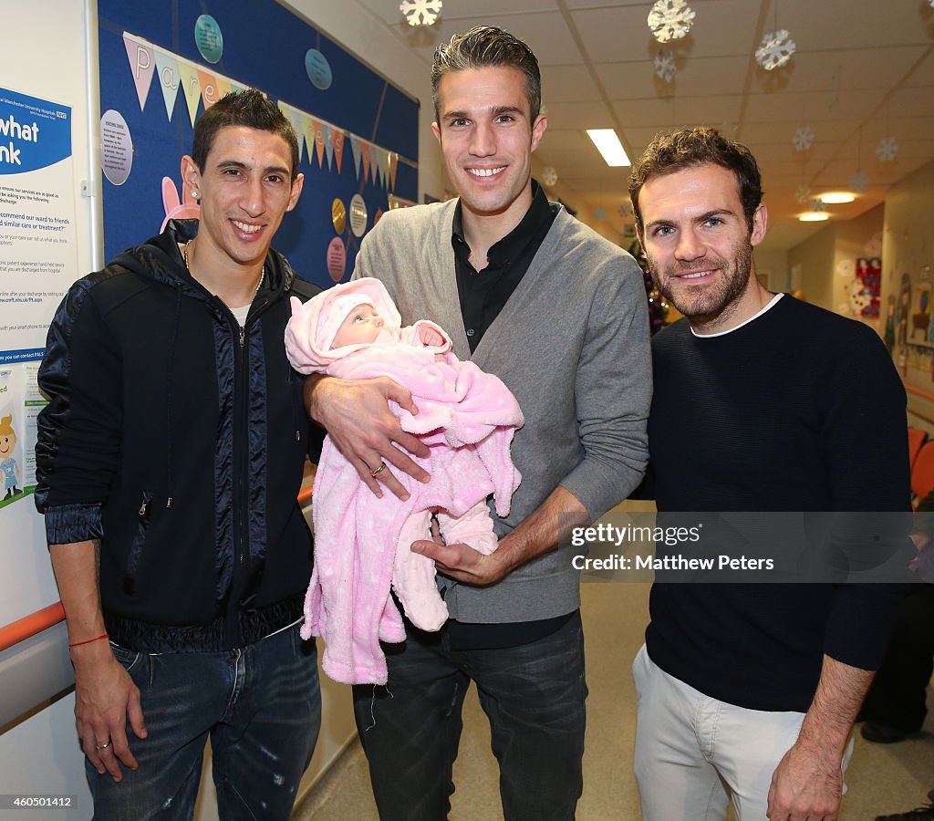 Manchester United Players Visit The Royal Manchester Children's Hospital