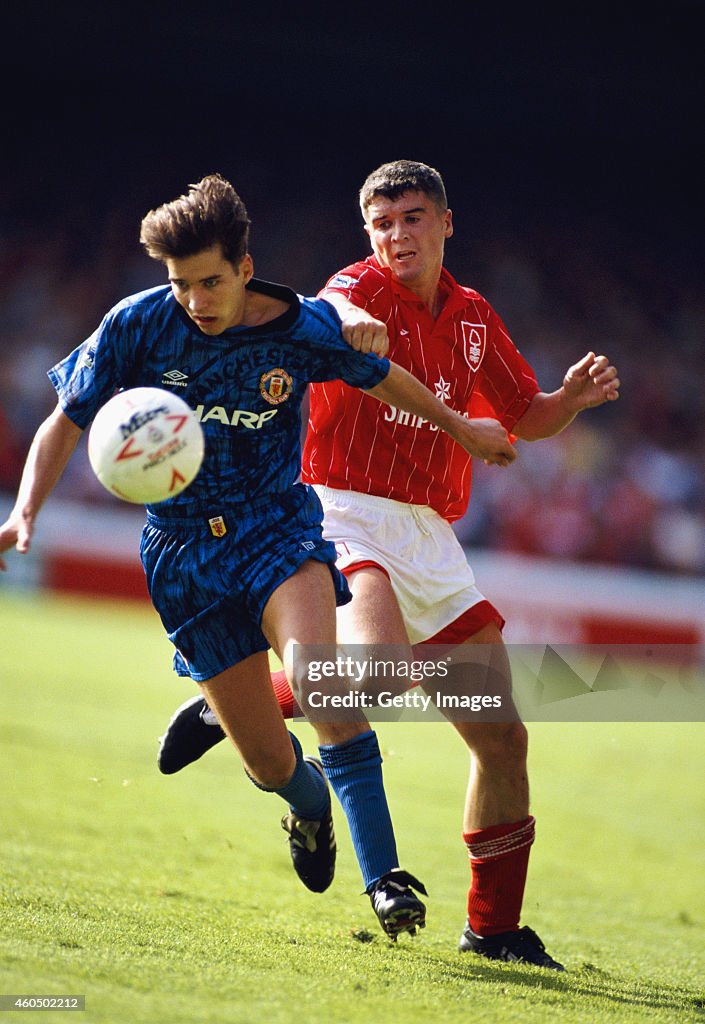 Darren Ferguson and Roy Keane