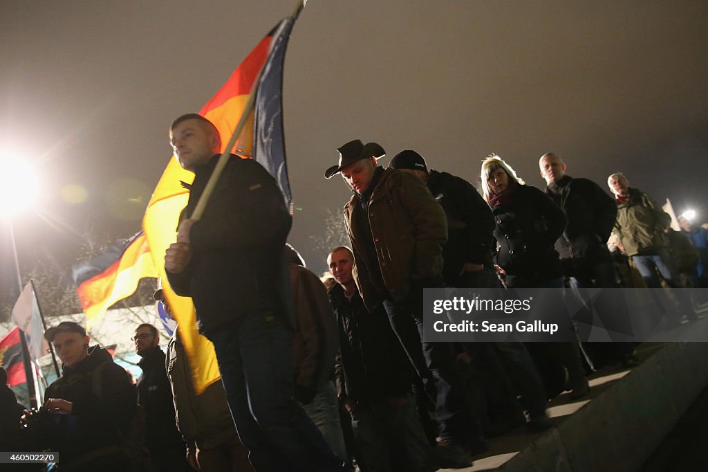 Pegida Demonstrations Continue In Dresden