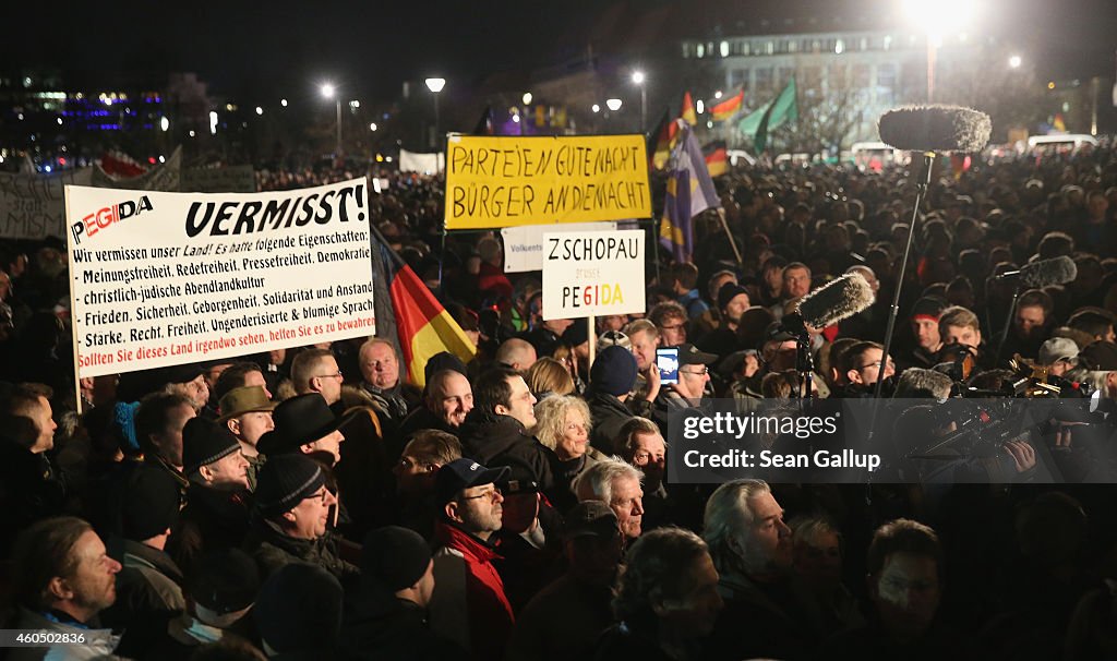 Pegida Demonstrations Continue In Dresden