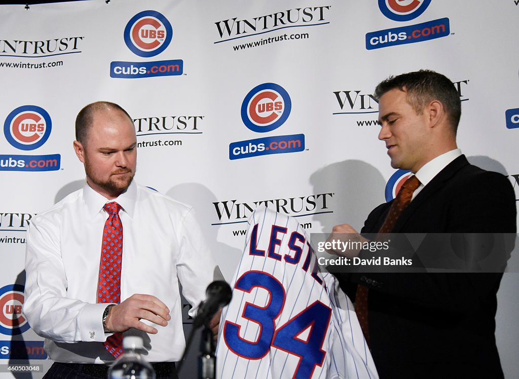 Chicago Cubs Introduce Jon Lester