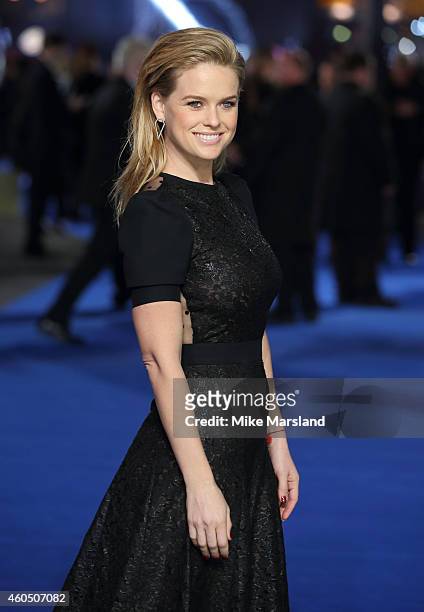 Alice Eve attends the UK Premiere of "Night At The Museum: Secret Of The Tomb" at Empire Leicester Square on December 15, 2014 in London, England.