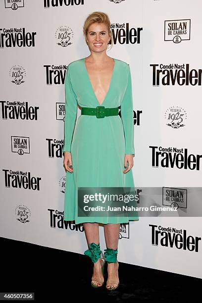 Adriana Abenia attends Conde Nast Traveler Gastronomic Guide presentation at Fernan Nunez Palace on December 15, 2014 in Madrid, Spain.