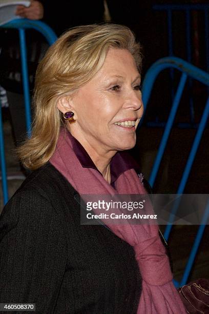 Ana Gamazo attends a Funeral Service for Duchess of Alba at the Real Basilica de San Francisco el Grande on December 15, 2014 in Madrid, Spain