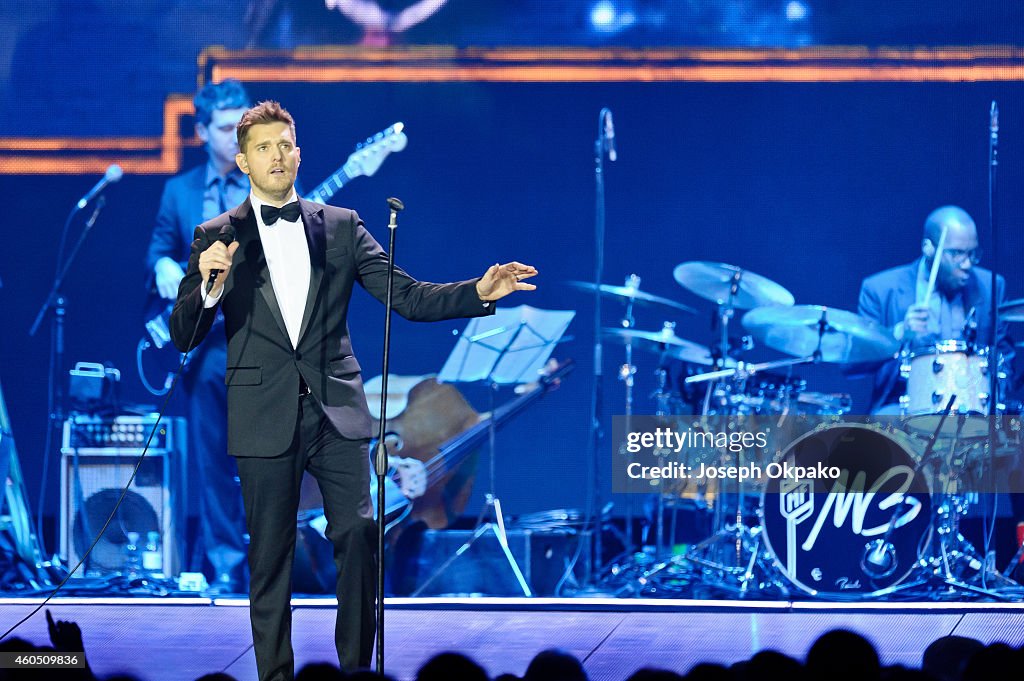 Michael Buble Performs At O2 Arena In London