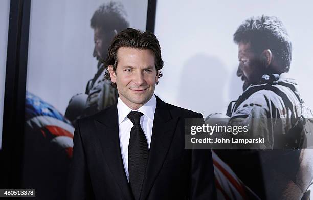 Bradley Cooper attends "American Sniper" New York Premiere at Frederick P. Rose Hall, Jazz at Lincoln Center on December 15, 2014 in New York City.