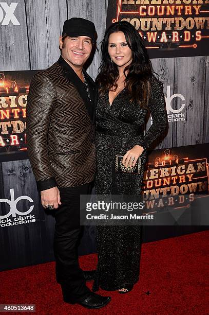 Recording artist Jerrod Niemann and Morgan Petek attend the 2014 American Country Countdown Awards at Music City Center on December 15, 2014 in...