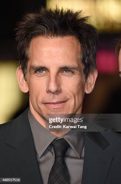 Ben Stiller attends the UK Premiere of "Night At The Museum: Secret Of The Tomb" at Empire Leicester Square on December 15, 2014 in London, England.