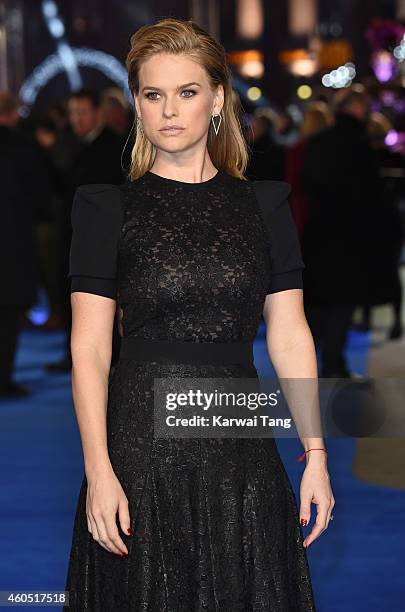 Alice Eve attends the UK Premiere of "Night At The Museum: Secret Of The Tomb" at Empire Leicester Square on December 15, 2014 in London, England.