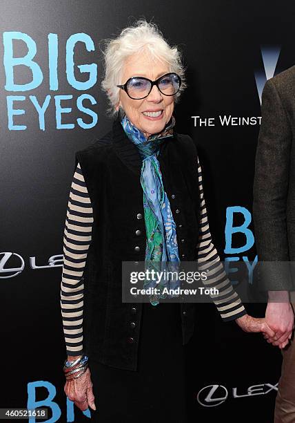 Margaret Keane attends "Big Eyes" New York premiere at Museum of Modern Art on December 15, 2014 in New York City.