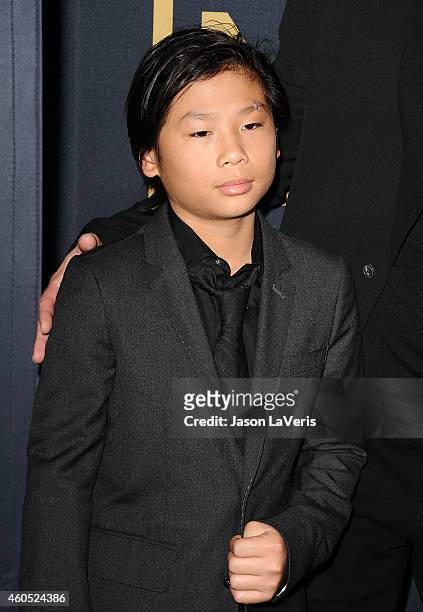 Pax Thien Jolie-Pitt attends the premiere of "Unbroken" at TCL Chinese Theatre IMAX on December 15, 2014 in Hollywood, California.
